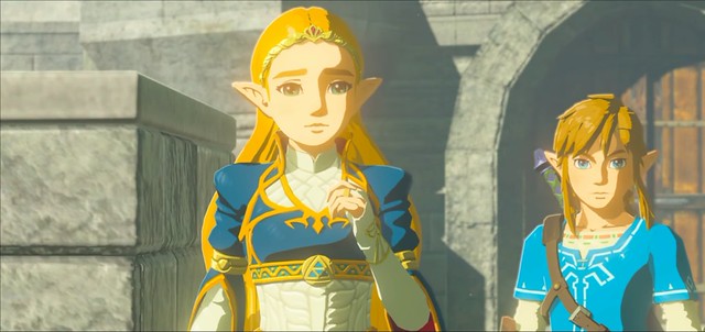 Legend of Zelda Breath of the Wild - Zelda and Link