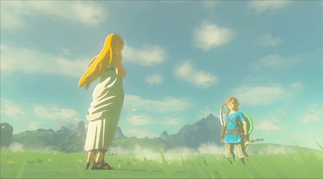 Legend of Zelda Breath of the Wild - Link Saves Zelda