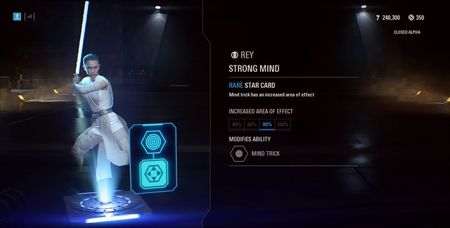 Star Wars Battlefront 2 - Rey Mind Trick Star Card