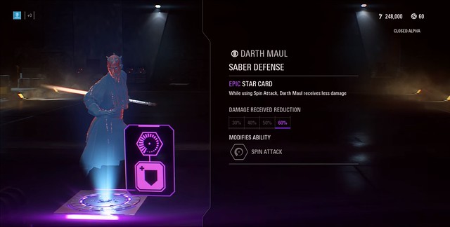 Star Wars Battlefront - Darth Maul Epic Star Card