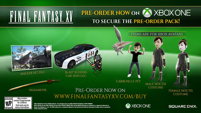Xbox Final Fantasy XV Pre-Order Bonus