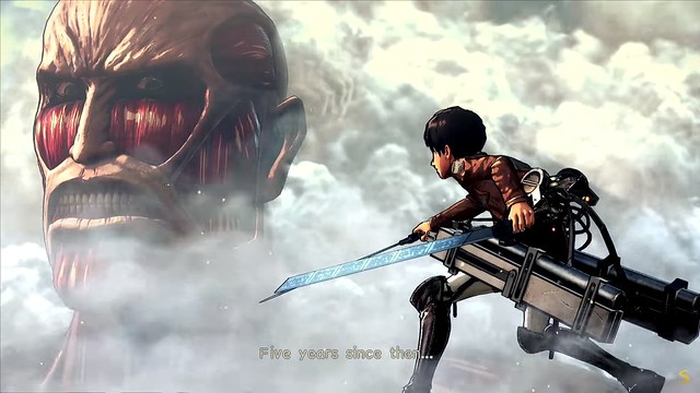 Attack On Titan 2 - Eren Faces Colossal Titan