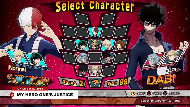 My Hero One's Justice - Character Roster