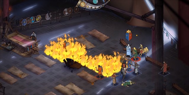The Banner Saga 3 - Tent Fire