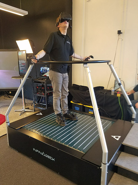 Infinadeck + TPCast Wireless Treadmill Solution
