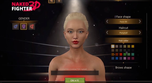 Naked Fighter 3D - Character Creation