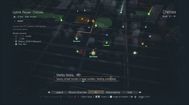 The Division Side Mission Blueprints