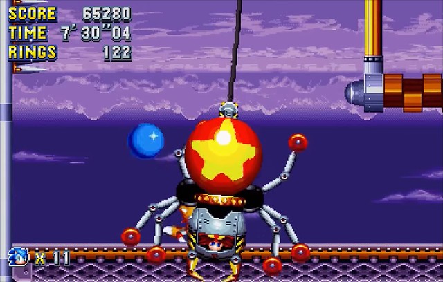 Sonic Mania - Dr Robtnik Flying Battery Boss