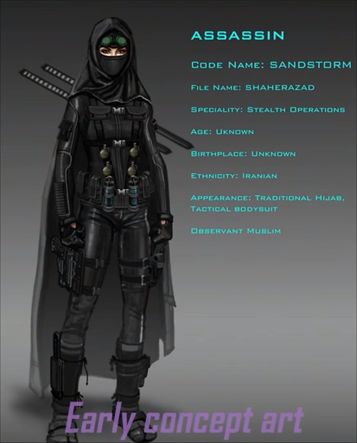 Agents of Mayhem - Assassin Concept Art