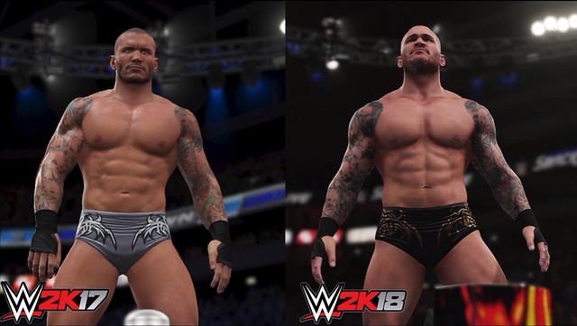 WWE 2K17 vs WWE 2K18 - Randy Orton