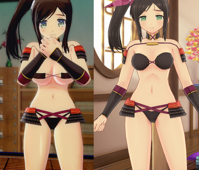 Senran Kagura Peach Beach Splash vs New Link