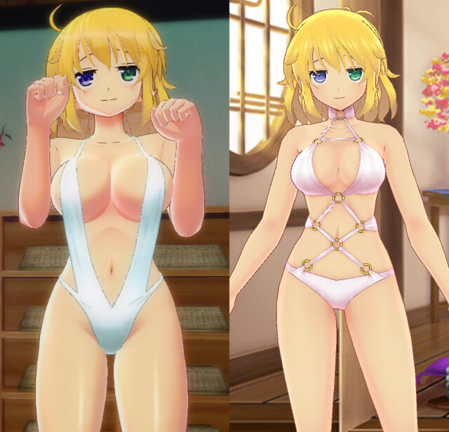 Senran Kagura Peach Beach Splash vs New Link