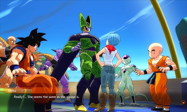 Dragon Ball FighterZ - Bulma Threatens Cell