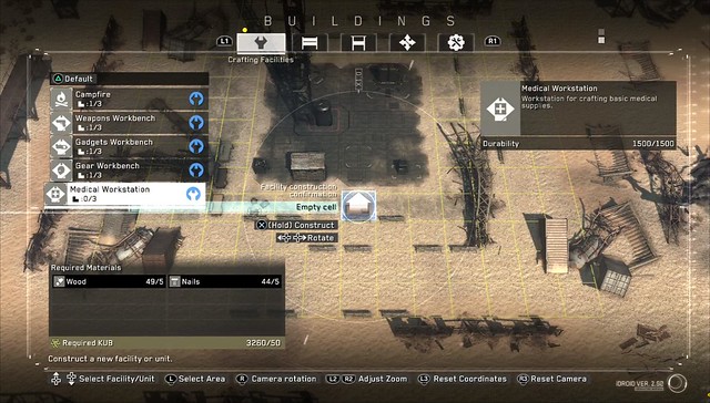 Metal Gear Survive - Base Construction
