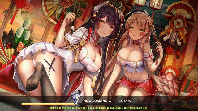 Azur Lane Uncensored Loading Screen (English)