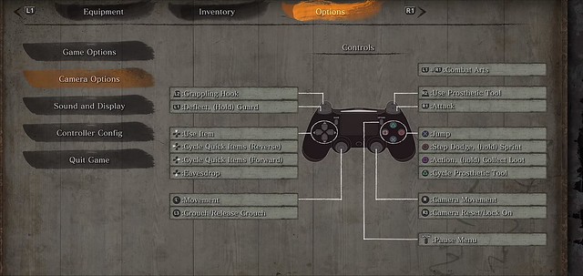 Sekiro Shadows Die Twice - Controls