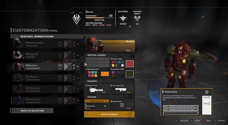 Trident's Wave - Mech Customization