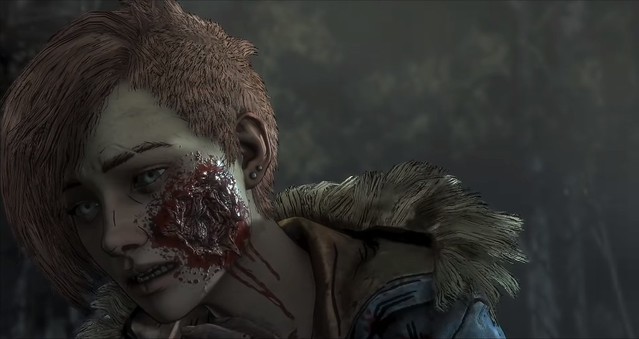 The Walking Dead Final Season - Violet Face Bitten
