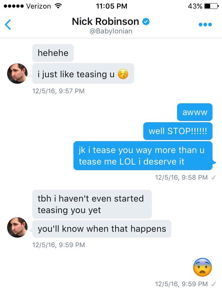 Nick Robinson Harassment
