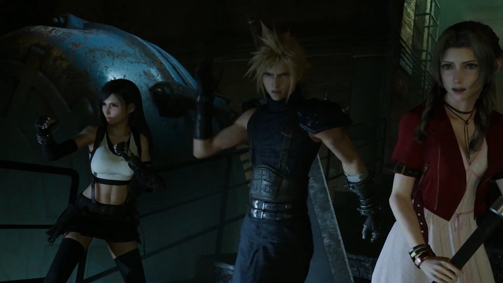 Final Fantasy VII Remake - Cloud Tifa Aerith