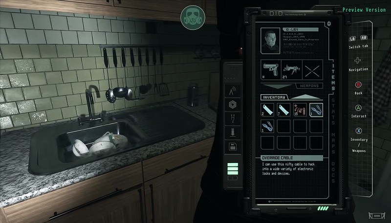 Daymare 1998 - Kitchen Inventory