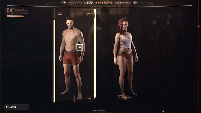 Cyberpunk 2077 - Body Type