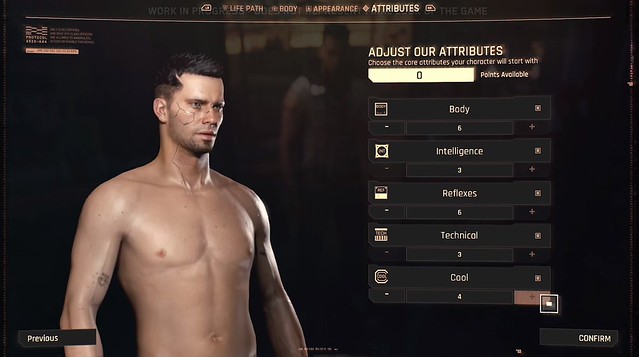 Cyberpunk 2077 - Character Attributes