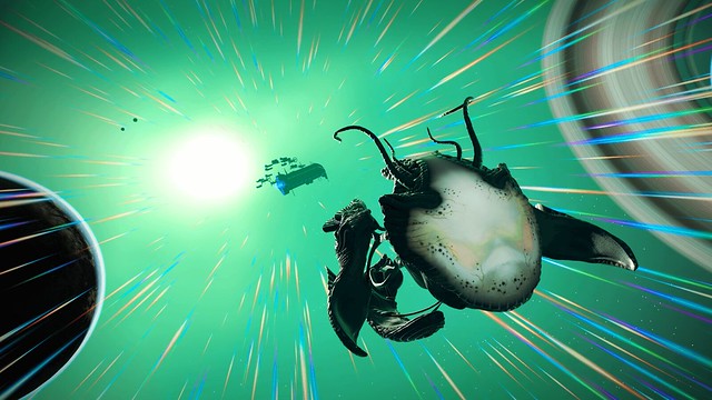 No Man's Sky - LivingShipWarp-1