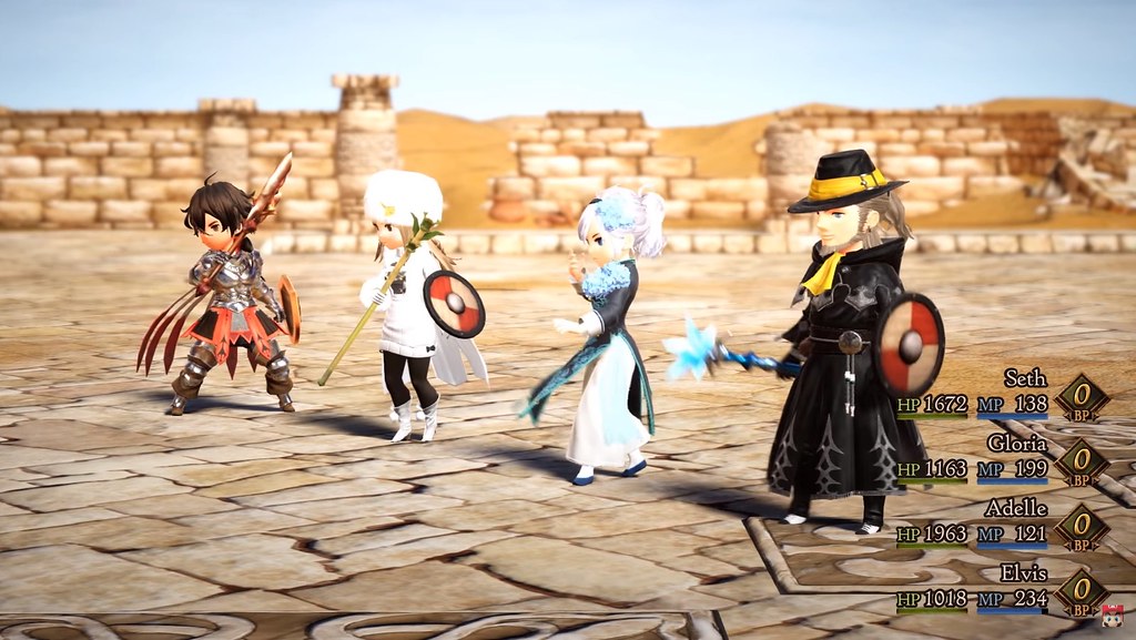 Bravely Default 2 - Combat