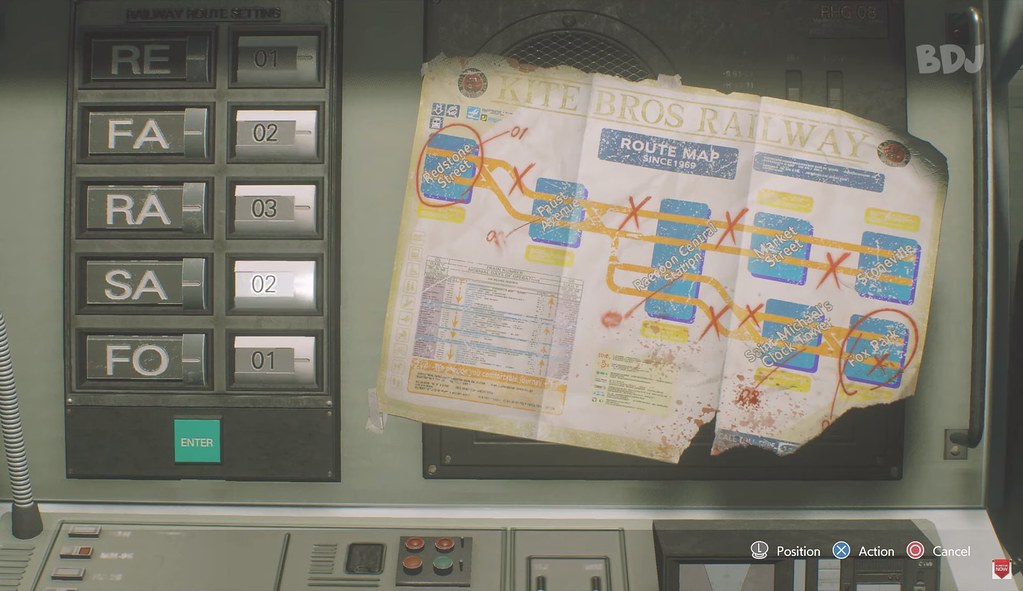 Resident Evil 3 Remake - Subway Puzzle