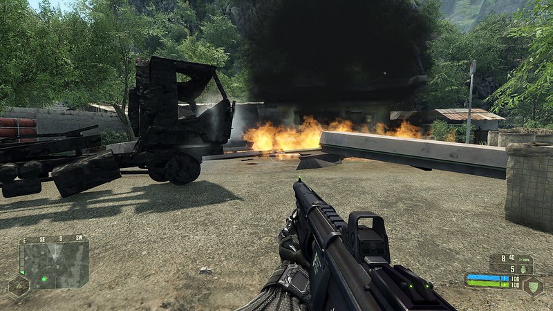 Crysis - Ultra Settings - Gas Station Leveled