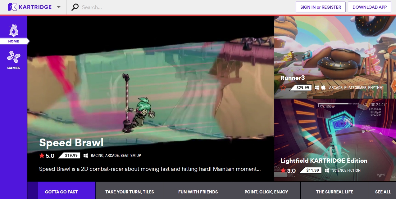 Kongregate Opens Kartridge To Rival GOG Galaxy, Steam