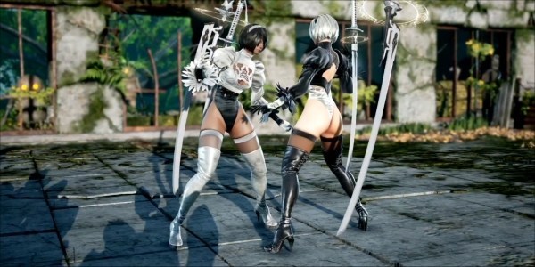 Soul Calibur 6 Critical Edge For 2B Blows Off Her Skirt, Revealing Leotard Thong