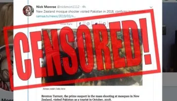 Twitter Censors Nick Monroe’s Tweets Featuring Photos, Manifesto Of New Zealand Shooter