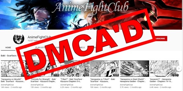 YouTube Ordered To Hand Over Personal Info Of YouTubers Anime FightClub, LNDA, For Uploading Copyrighted Manga