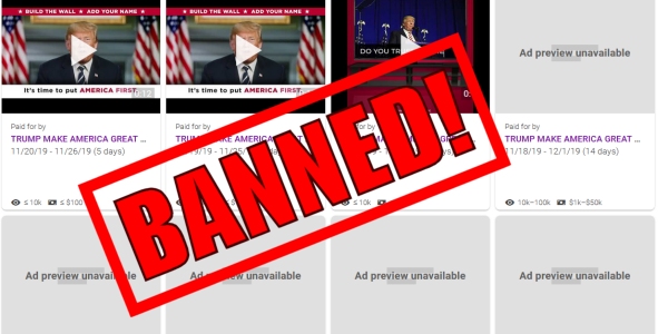 Google Banned 300 Trump Ads For “Violating Company Policy” But Doesn’t Explain How