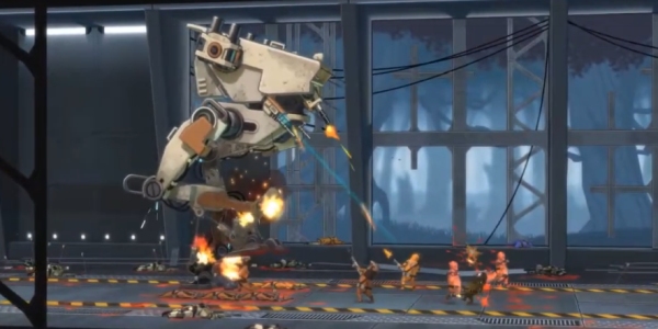 BE-A Walker Sees You Colonizing A Planet By Crushing, Shooting Natives With A Big Mech