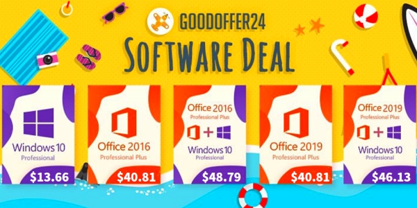 GoodOffer24 Offers 93% Off Discount For Windows 10 Pro + Office 2019